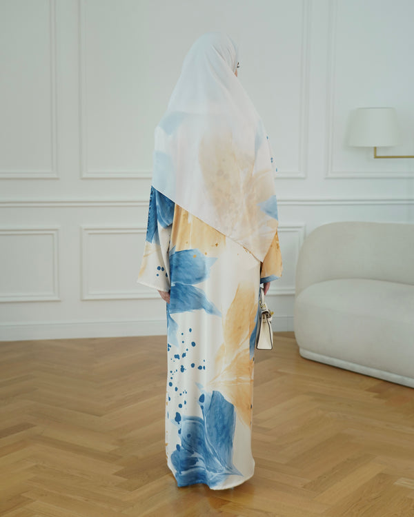 Hamsa print abaya