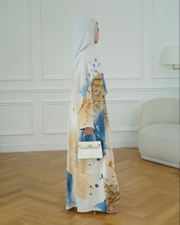 Hamsa print abaya