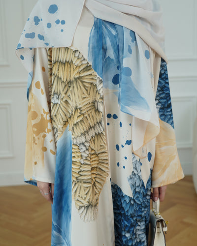Hamsa print abaya