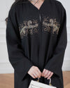 Najwa black abaya